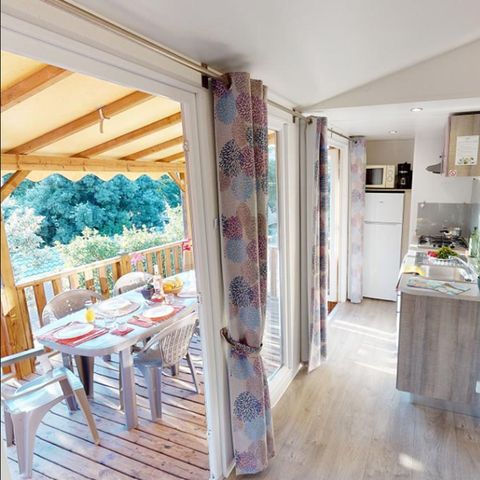 Stacaravan 6 personen - Cottage Confort 3 slaapkamers + Airconditioning + Afwasmachine