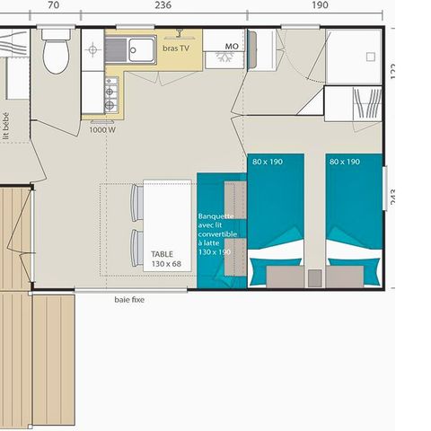 Stacaravan 4 personen - Gezellige 4-persoons stacaravan