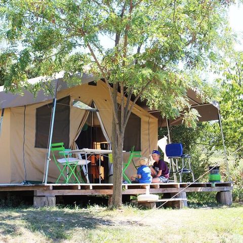 Tent 5 personen - Ciela Nature Lodge - 2 slaapkamers - Keuken - Badkamer