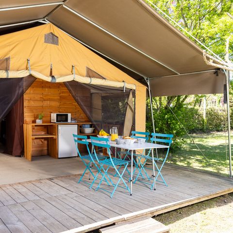 Tent 5 personen - Ciela Nature Lodge - 2 slaapkamers - Keuken - Badkamer