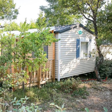 Stacaravan 4 personen - Confort + 26m² (2 kamers) + 10m² overdekt terras