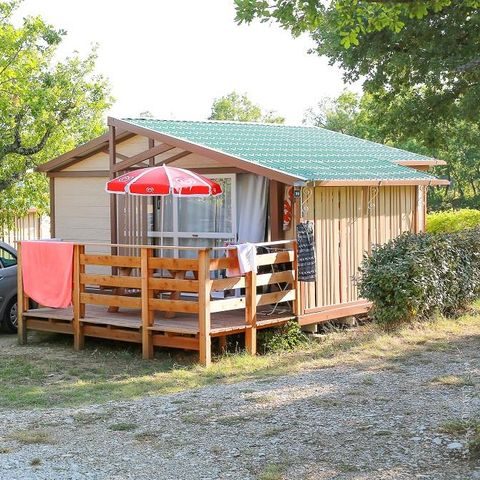 Chalet 5 personen - Standaard 35m² (2 kamers) - inclusief 10m² terras