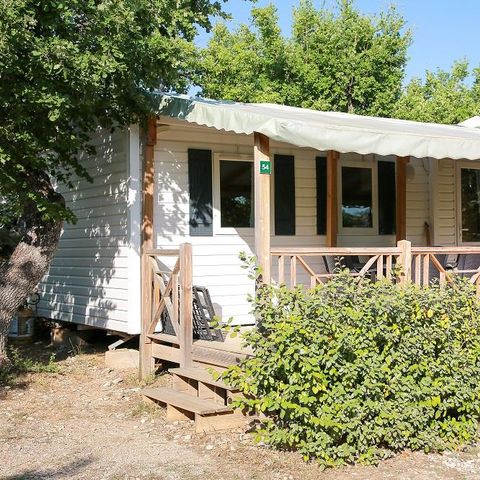 Stacaravan 6 personen - Comfort 30m² (3 kamers) + 10m² overdekt terras