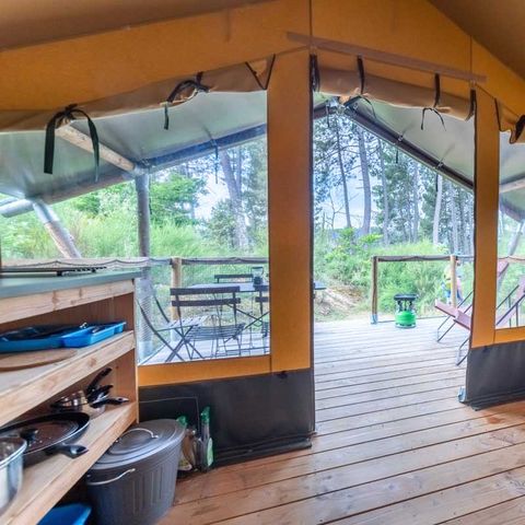 Safaritent 5 personen - Baroudeur (zonder eigen badkamer)