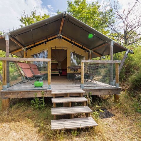 Safaritent 5 personen - Baroudeur (zonder eigen badkamer)