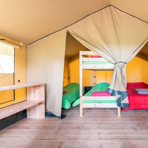 Safaritent 5 personen - Baroudeur (zonder eigen badkamer)