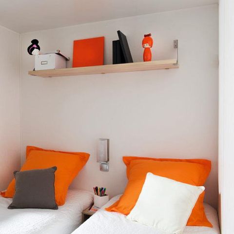 Stacaravan 5 personen - Stacaravan Classique 2 slaapkamers + Terras - Bord de Rivière