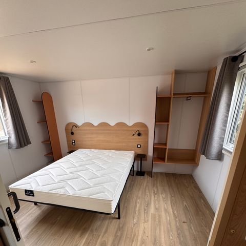 Stacaravan 4 personen - NIEUW // Résidence LOUISIANE PMR Comfort 2 slaapkamers + halfoverdekt terras + TV