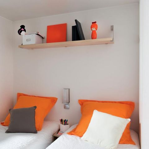 Stacaravan 6 personen - Klassieke stacaravan met 3 slaapkamers + terras