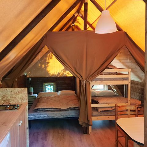 Safaritent 5 personen - Amazone Lodge, geen sanitaire voorzieningen