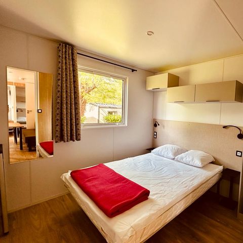 Stacaravan 6 personen - Stacaravan Louisiane Luxe 38m² 3 kamers met uitzicht