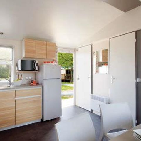 Stacaravan 6 personen - Confort Plus Airconditioning TV 31 m² - 3 CH d