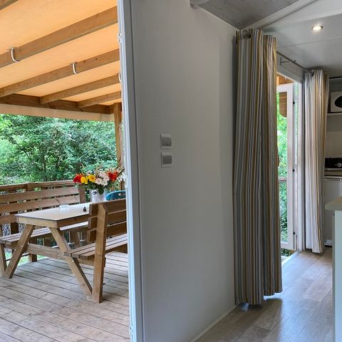 Stacaravan 4 personen - Cottage LE MERCURE - airconditioning - 2 slaapkamers - S