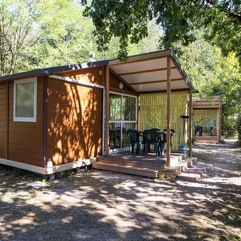 Chalet 4 personen - Chalet Classique Chêne 2 slm Tuin