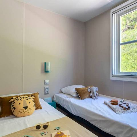 Stacaravan 6 personen - 6p 3bed 2bad Premium clim spa