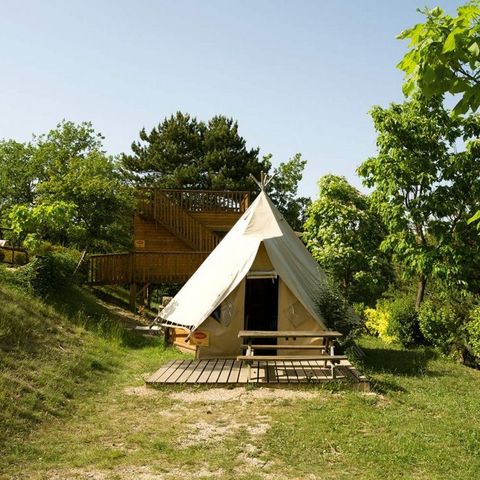 Safaritent 4 personen - Tipi 4pers 2ch ** (in het Frans)