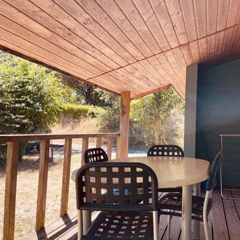 Chalet 5 personen - Chalet 35m2 (2 slaapkamers) voor 5 personen.  Airco