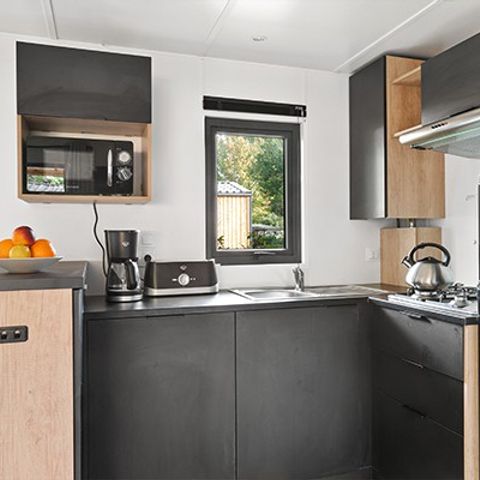Stacaravan 4 personen - Ultimate | 2 slaapkamers | 4 pers. | Verhoogd terras | Airconditioning | TV