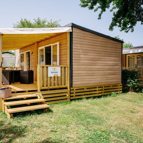Stacaravan 4 personen - Stacaravan | Ultimate | 2 slaapkamers | 4 pers | Terras Lounge | 2 badkamers | Airconditioning | TV
