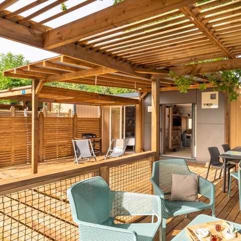 Stacaravan 4 personen - EXCLUSIEF 2 slaapkamers met master suite