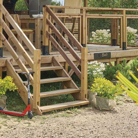 LODGE 5 personen - Tentlodge BALI - 32 m² - zonder sanitair