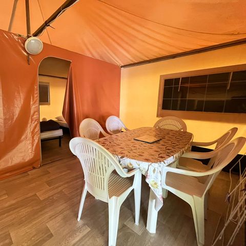 Glampingtent 6 personen - Canvas bungalow CYRUS - Zonder sanitair