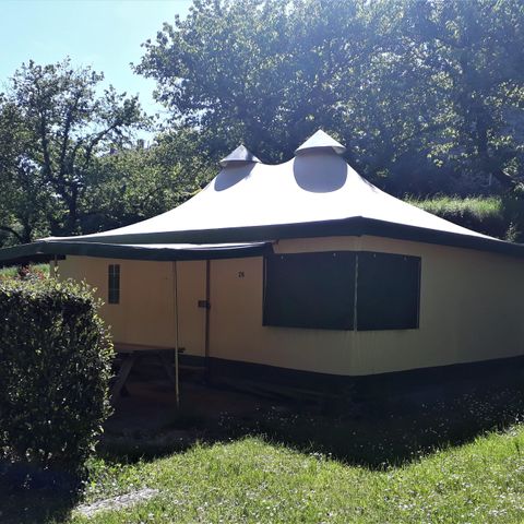Glampingtent 6 personen - Canvas bungalow CYRUS - Zonder sanitair