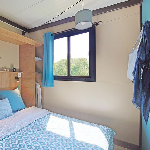 Stacaravan 5 personen - Cottage Morea Confort 25m² 2 kamers + overdekt terras 1/5 pers