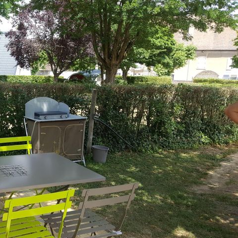 Glampingtent 4 personen - Bungalow Maori Confort 17m² 2 kamers - (zonder sanitair - zonder water) 2/4 pers