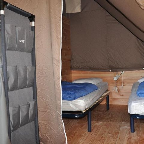 Tent van canvas en hout 4 personen - Amazone (geen sanitaire voorzieningen)