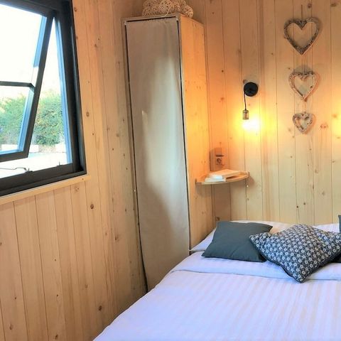 Chalet 5 personen - Premium cottage (2022) aan de rivier, 2 slaapkamers, overdekt terras 5 pers