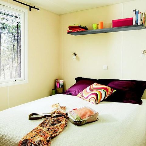 Stacaravan 4 personen - Le Chêne (2 kamers) Zondag aangekomen - RIVIER FRONT - Groot terras - TV - Gratis Wifi* - Gratis parkeren