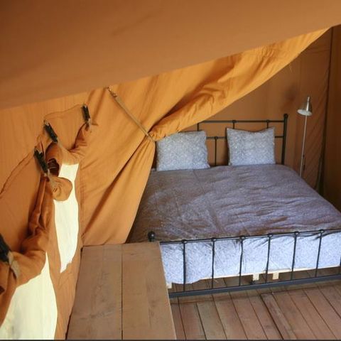 Safaritent 5 personen - Lodge Safari 35 m² - 2 slaapkamers - 10 m² overdekt terras