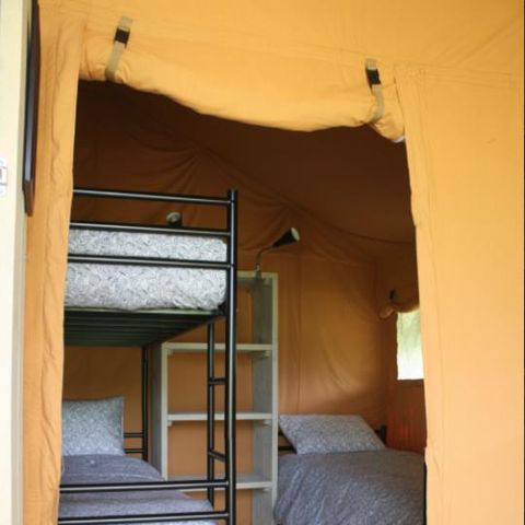Safaritent 6 personen - Lodge Safari 35 m² - 2 slaapkamers - 10 m² overdekt terras