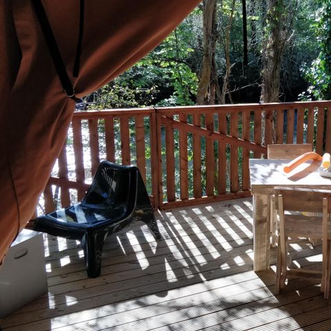 Safaritent 4 personen - Luxe Lodge Safari Tent Zondag rivierzijde 40 m2