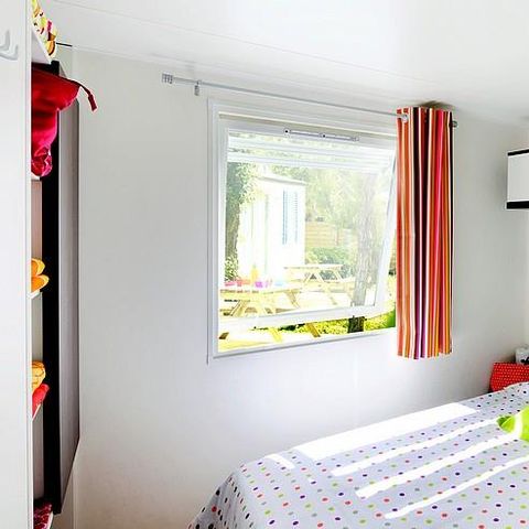 Stacaravan 6 personen - Le Platane (3 slaapkamers) RIVIER FRONT - Groot terras - TV