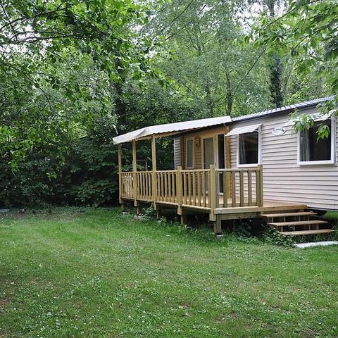 Stacaravan 6 personen - Le Platane (3 slaapkamers) RIVIER FRONT - Groot terras - TV