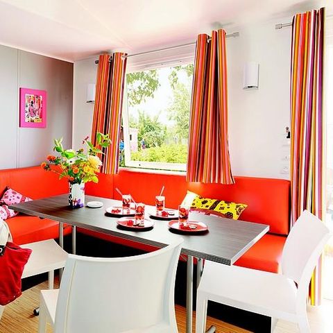 Stacaravan 6 personen - Le Platane (3 slaapkamers) RIVIER FRONT - Groot terras - TV