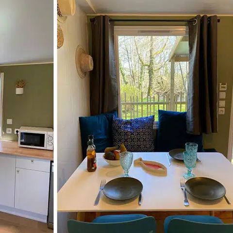 Stacaravan 4 personen - Le Chêne (2 slaapkamers) - BORD RIVIERE - Gerenoveerd 2024