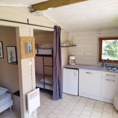 Safaritent 3 personen - HUT (ZONDER SANITAIR)