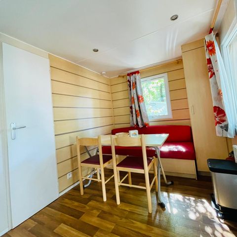 Stacaravan 2 personen - Stacaravan Standaard 18 - 24m² - 1 kamer - overdekt terras + TV* 2 pers