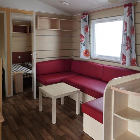Stacaravan 8 personen - Stacaravan Standaard 24-34m² - 3 kamers - overdekt terras + TV* 6/8 pers