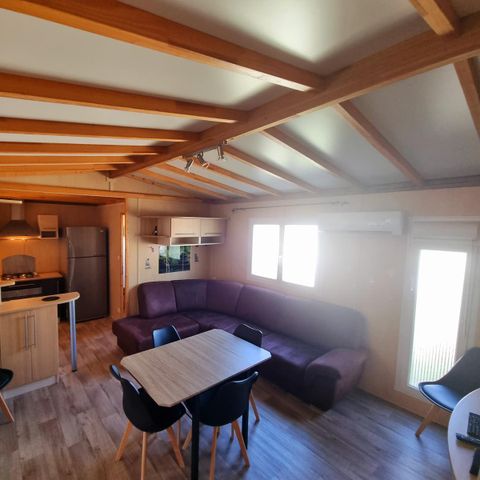 Chalet 6 personen - Chalet 58m² - 3 slaapkamers - 2 badkamers - overdekt terras + Airco + TV + LV + oven* 6 personen