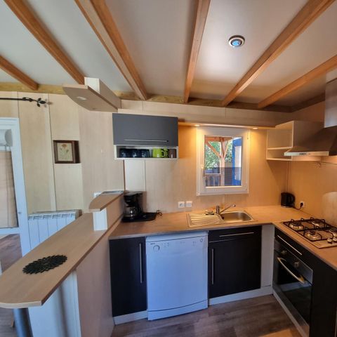 Chalet 6 personen - Chalet 58m² - 3 slaapkamers - 2 badkamers - overdekt terras + Airco + TV + LV + oven* 6 personen