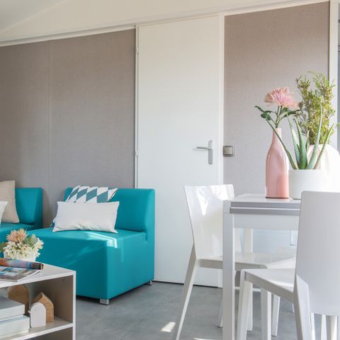 Stacaravan 6 personen - Stacaravan Baltique - 37m² - 3 kamers - Airconditioning