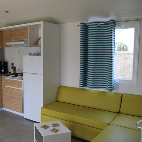 Stacaravan 6 personen - Stacaravan Baltique - 37m² - 3 kamers - Airconditioning