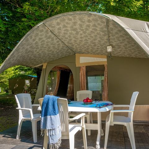 Tent 6 personen - Natuurtent - 2 slaapkamers (geen sanitair)