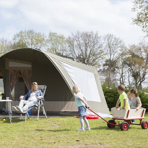 Tent 6 personen - Natuurtent - 2 slaapkamers (geen sanitair)