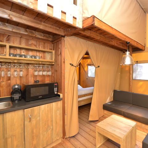 Safaritent 8 personen - Lodge PREMIUM BAHAMAS 8 personen MEZZANINE