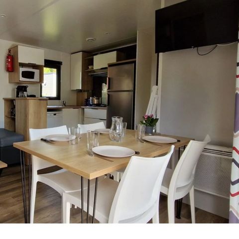 Stacaravan 8 personen - Mobil-home BARBUDA**** 8 slaapplaatsen